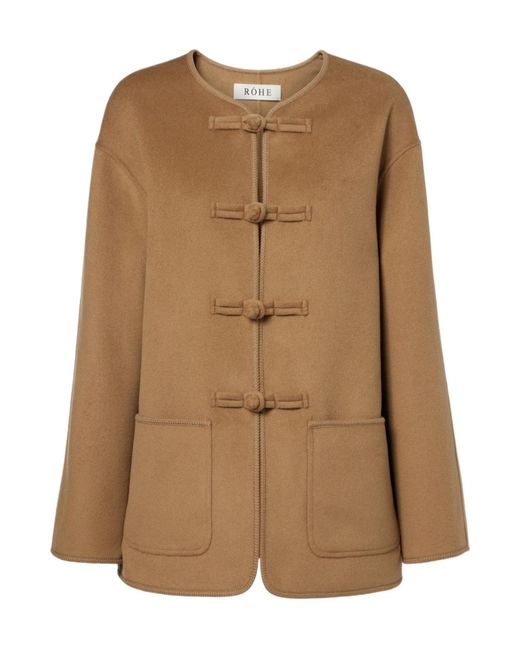 Rohe Brown Long Sleeve Casual Jacket