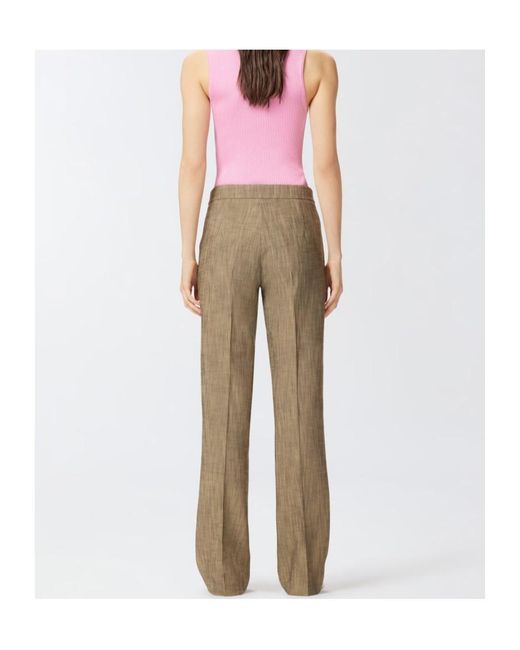Pinko Natural Flared Suit Trousers