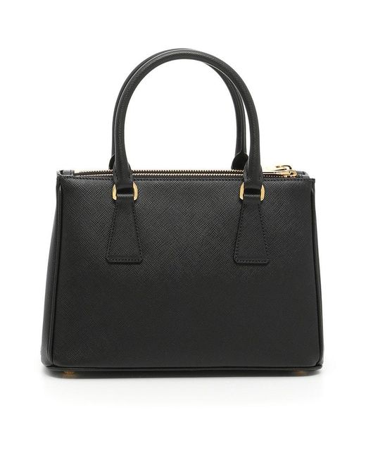Prada Black Small Galleria Shoulder Bag