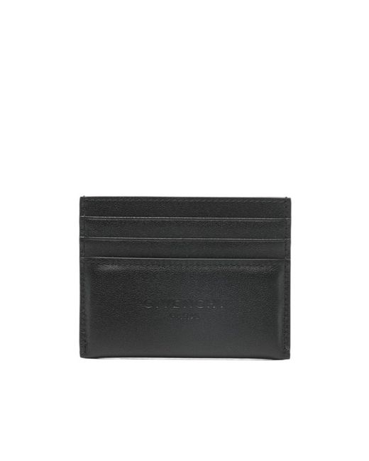 Givenchy Black Logo Embossed Card Case for men