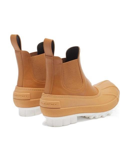 Stella McCartney Brown Duck City Chelsea Boots
