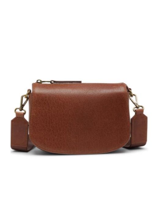 DIESEL Brown 1Dr Logo Embossed Camera Bag