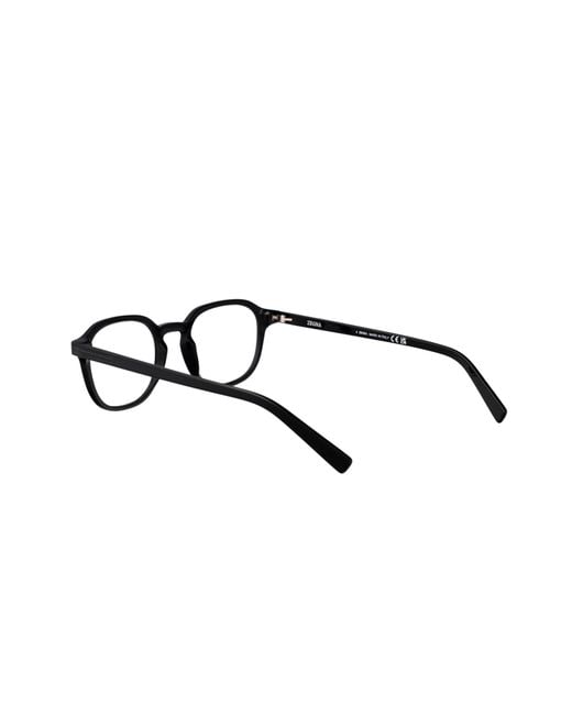 Zegna White Square Frame Glasses for men