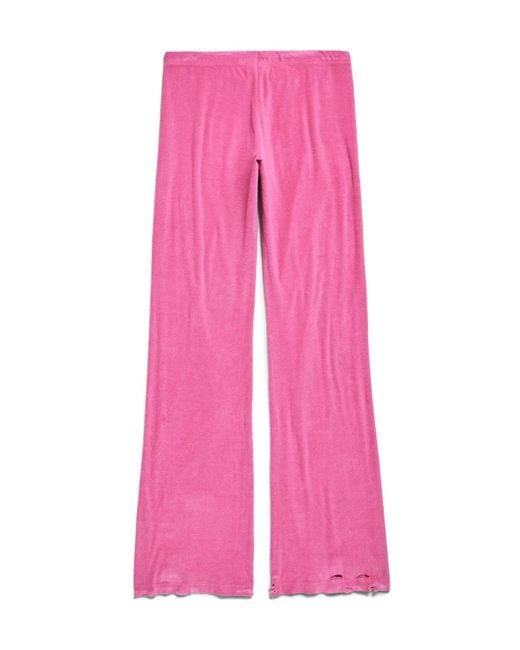 Balenciaga Pink Drawstring Tracksuit Pants
