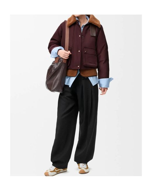 Loewe Black Pleated Belted Pants