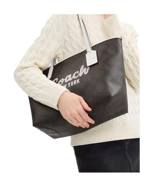 【Coach】City Tote Bag With Coach Graphic ◆国内発送◆ COACH City Tote Bag With Graphic in Black | Lyst