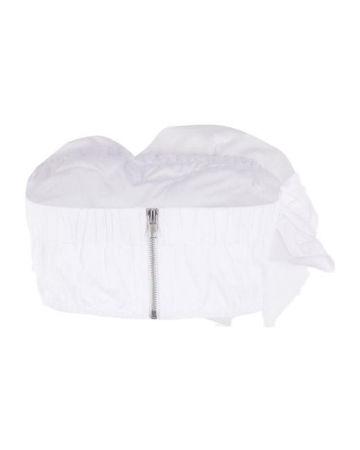 Simone Rocha White Bow-Embellishment Top