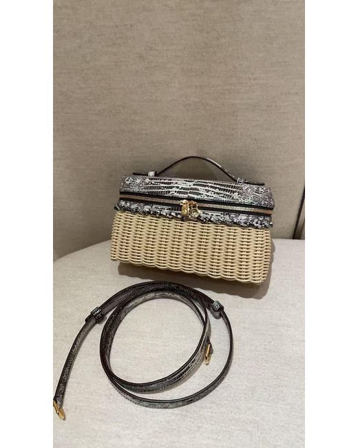 Loro Piana Metallic Extra Pocket L19 Shoulder Bag