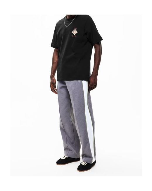 Casablanca Black Printed T-Shirt for men
