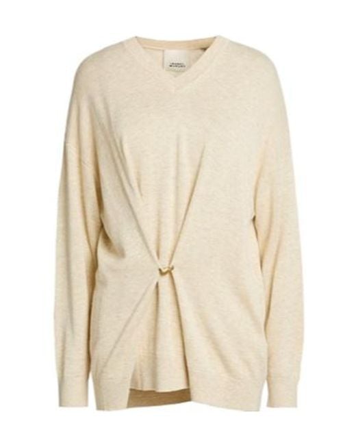Isabel Marant Natural Wool Knit Top