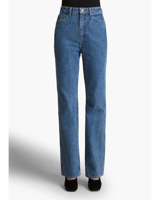 Khaite Blue Danielle Stretch Jean