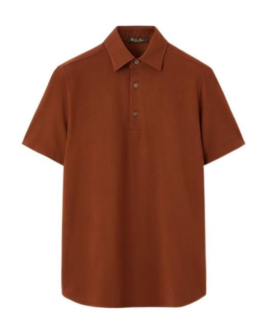 Loro Piana Brown Brenna Polo Shirt for men