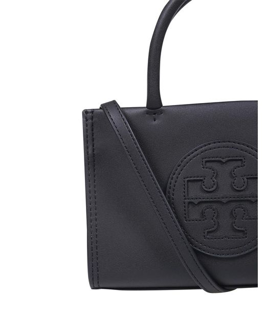 Tory Burch Black Ella Bio Mini Top Handle Bag