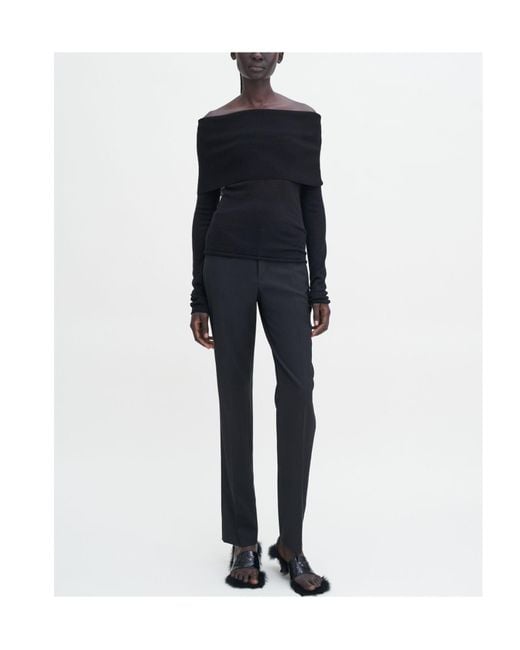 Filippa K Blue Off-Shoulder Top