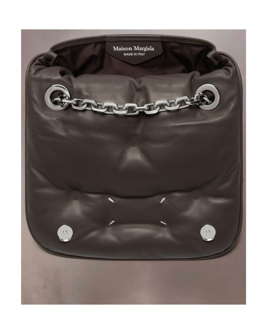 Maison Margiela Black Glam Slam Quilted Messenger Bag