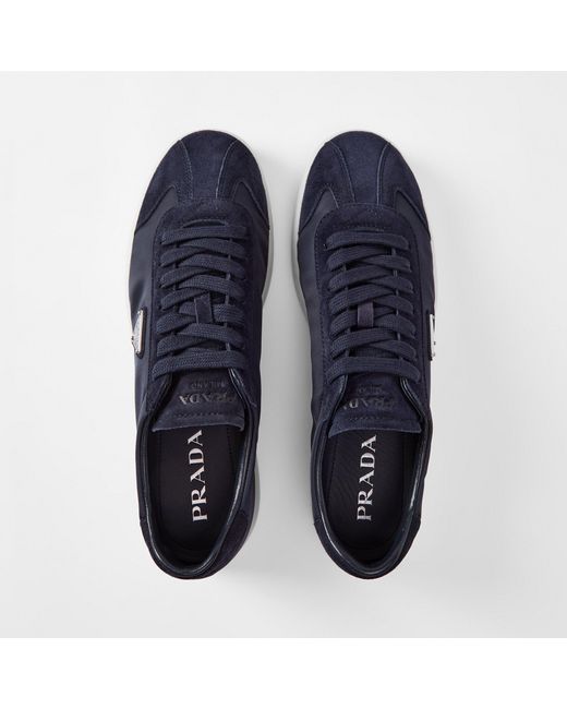 Prada Blue Low-Top Sneakers for men