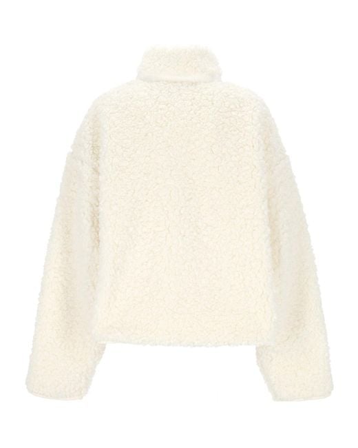 Entire studios Natural Sherpa Zip Jacket