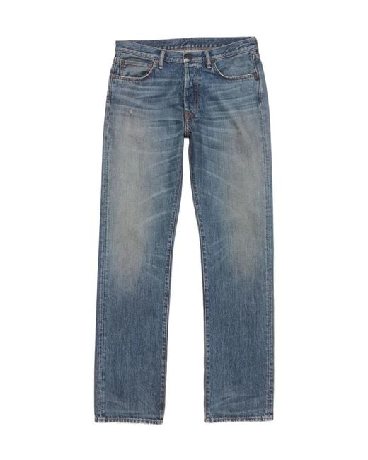 Acne Blue Regular Fit Jeans for men