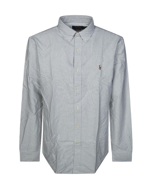 Polo Ralph Lauren Gray Long-Sleeved Shirt for men