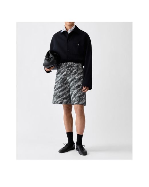 Jacquemus Gray Elastic Waist Shorts for men