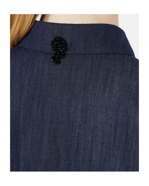 Max Mara Blue 'S Lightweight Denim Shirt