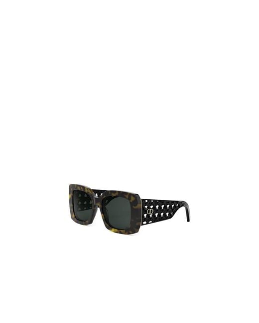 Dior Green Eyewear Oversized Frame Sunglasses for men