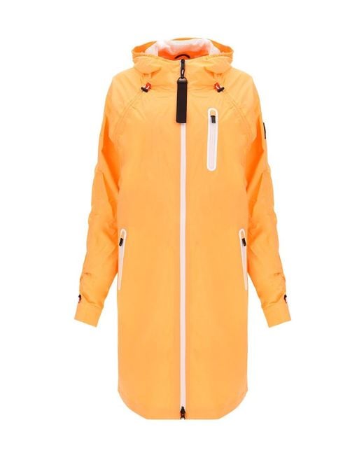 Moose Knuckles Orange Logo Windbreaker