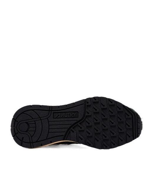 Autry Brown Reelwind Lace-Up Sneakers