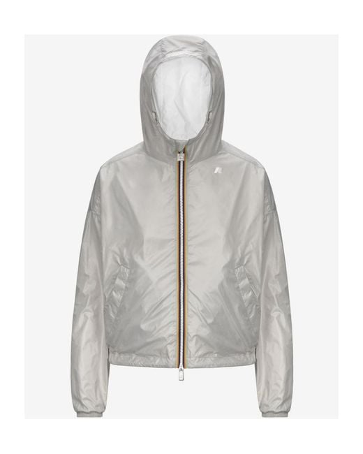 K-Way White Laurette Plus.2 Reversible Jacket