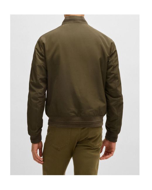 Boss Green X Porsche Piped-Trim Bomber Jacket for men