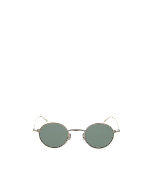Eyevan 7285 Green Round-Frame Sunglasses for men
