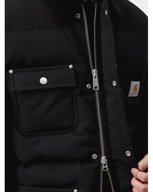 Carhartt Black Rayler Corduroy Collar Jacket for men