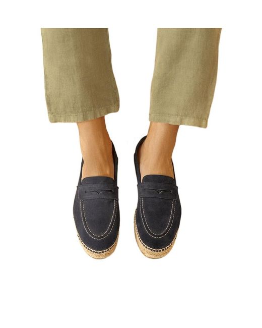 Manebí Blue Round Head Loafer Shoes for men