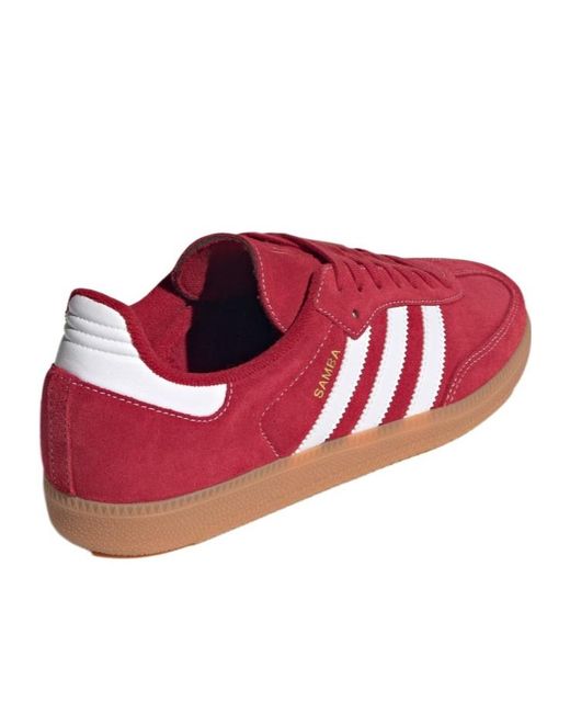 Adidas Originals Red Samba Og Shoes for men