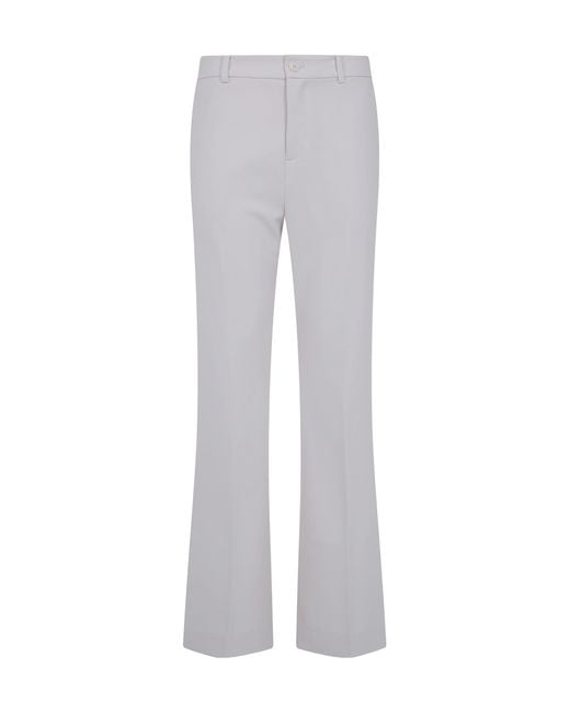 Ralph Lauren Gray Lauren Crepe Straight-Leg Pants