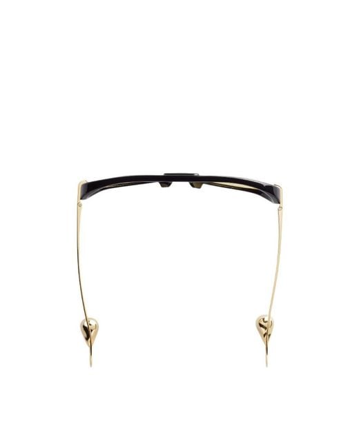 Bottega Veneta Metallic Eyewear Aviator Frame Sunglasses for men