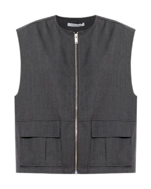 Samsøe & Samsøe Black Zipper Vest