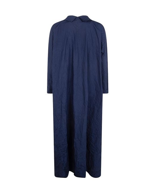 Daniela Gregis Blue Spicchi Midi Dress