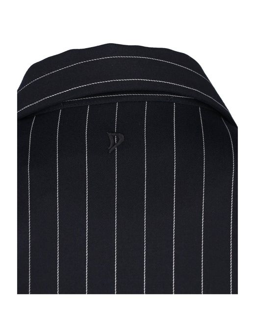 Dondup Black Erotica Striped Shirt Dress