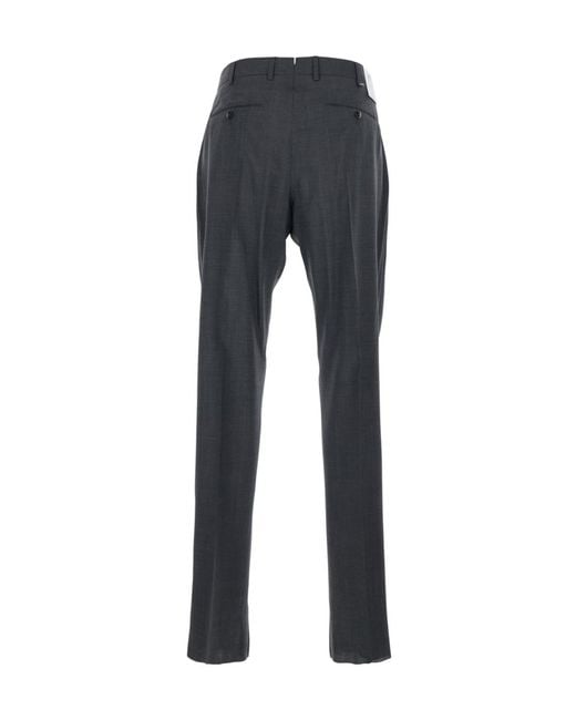 Pt Pantaloni Gray Pt Torino Straight-Leg Pants for men