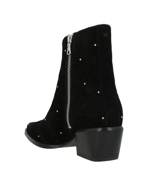 Rag & Bone Black Denim Ankle Boots