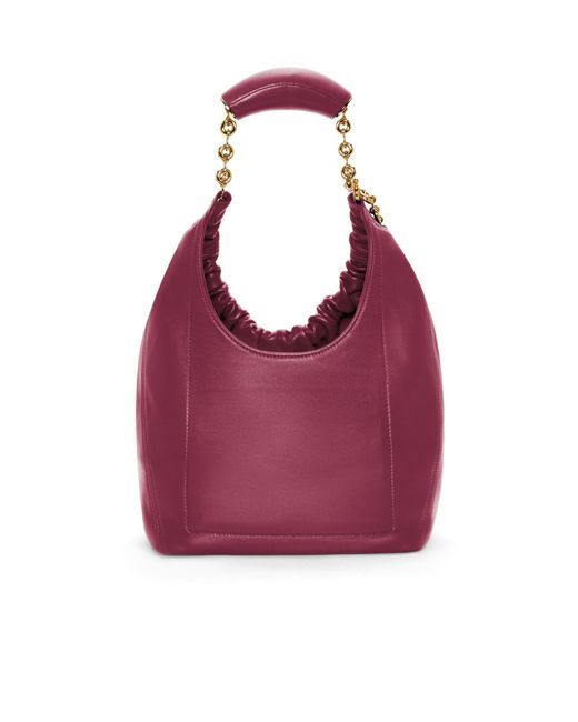 Loewe Purple Chain Handle Shoulder Bag