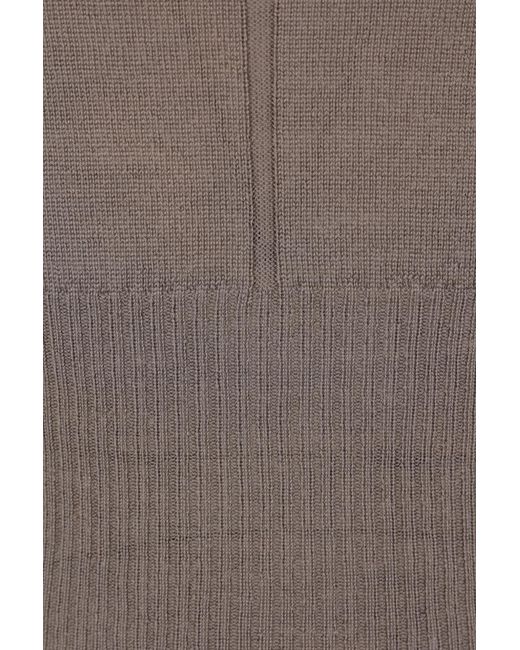 Rick Owens Brown Cropped Pullover