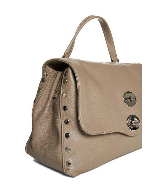 Zanellato Natural Postina Twist-Lock Top Handle Bag