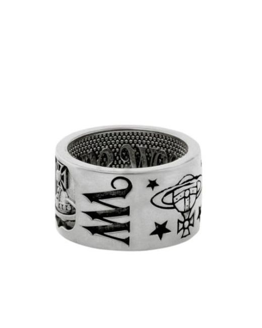 Vivienne Westwood White Lancelot Ring for men