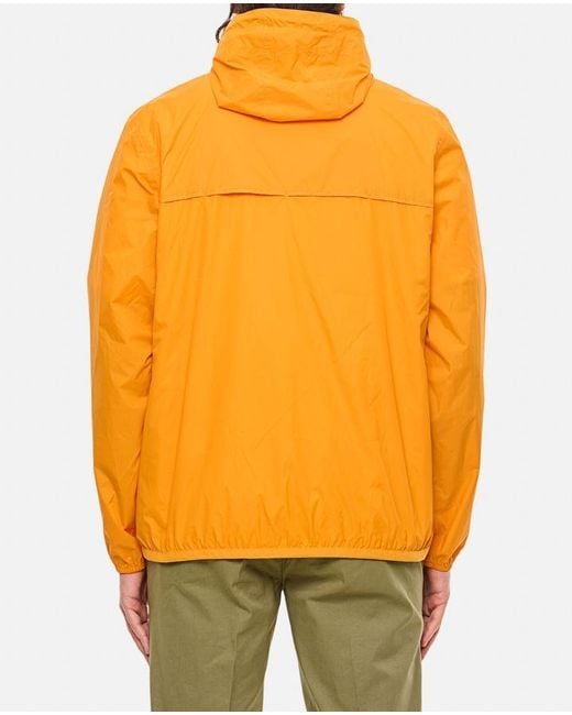 K-Way Orange Le Vrai 4.0 Claude Hooded Jacket for men