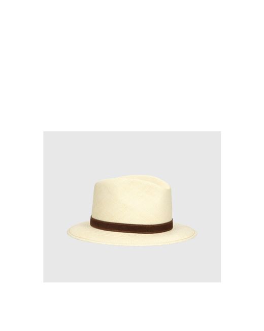 Borsalino White Country Panama Quito Hat for men