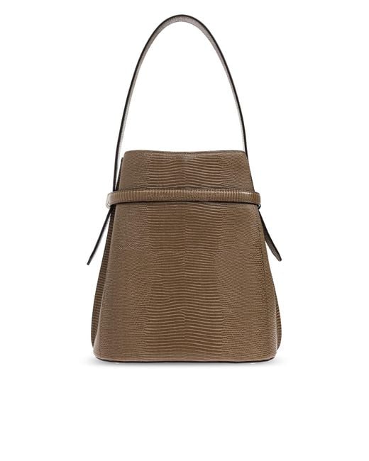 Totême  Brown Letter Handbag