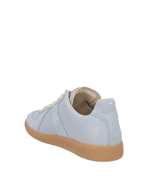 Maison Margiela White Plain Suede Casual Sneakers