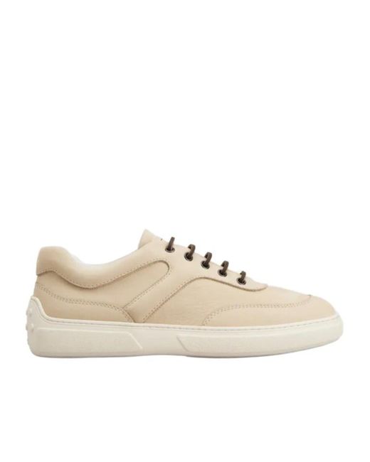 Tod's Natural Lace-Up Sneakers for men